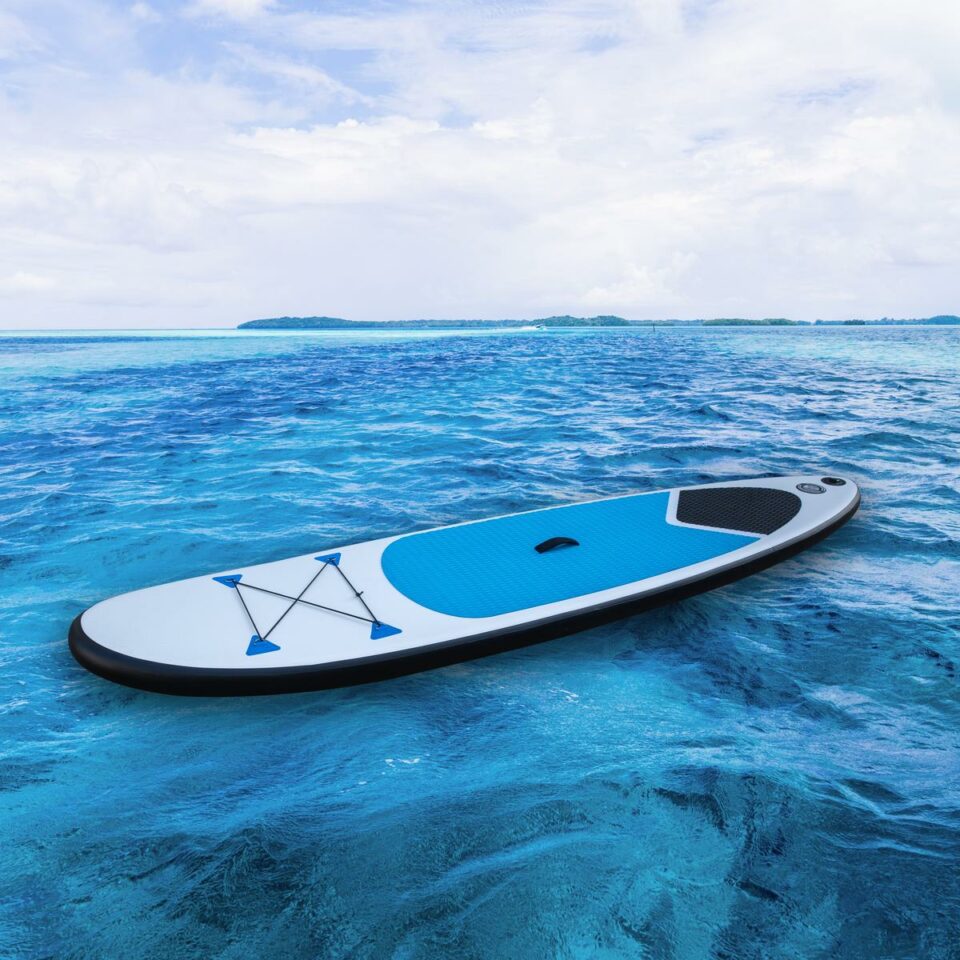 Stand Up Paddle Board, SUP, 305 x 71 cm, aufblasbar, blau